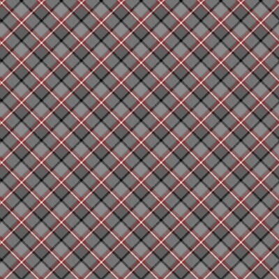 Plaid Grey - Cotton - From 0.5 Metre