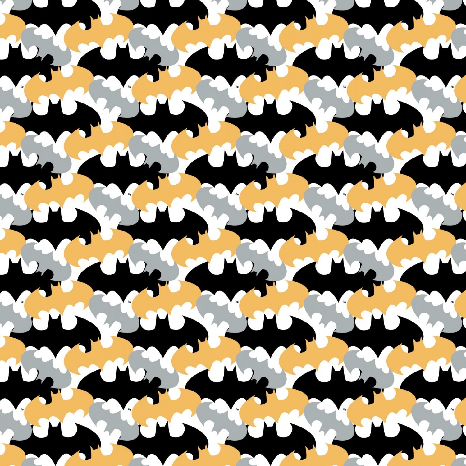 DC COMICS - Batman Camo - Cotton - By Metre