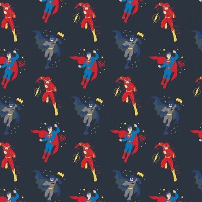 DC COMICS - Justice League Boys - Cotton - END BOLT 310 CM X 110 CM