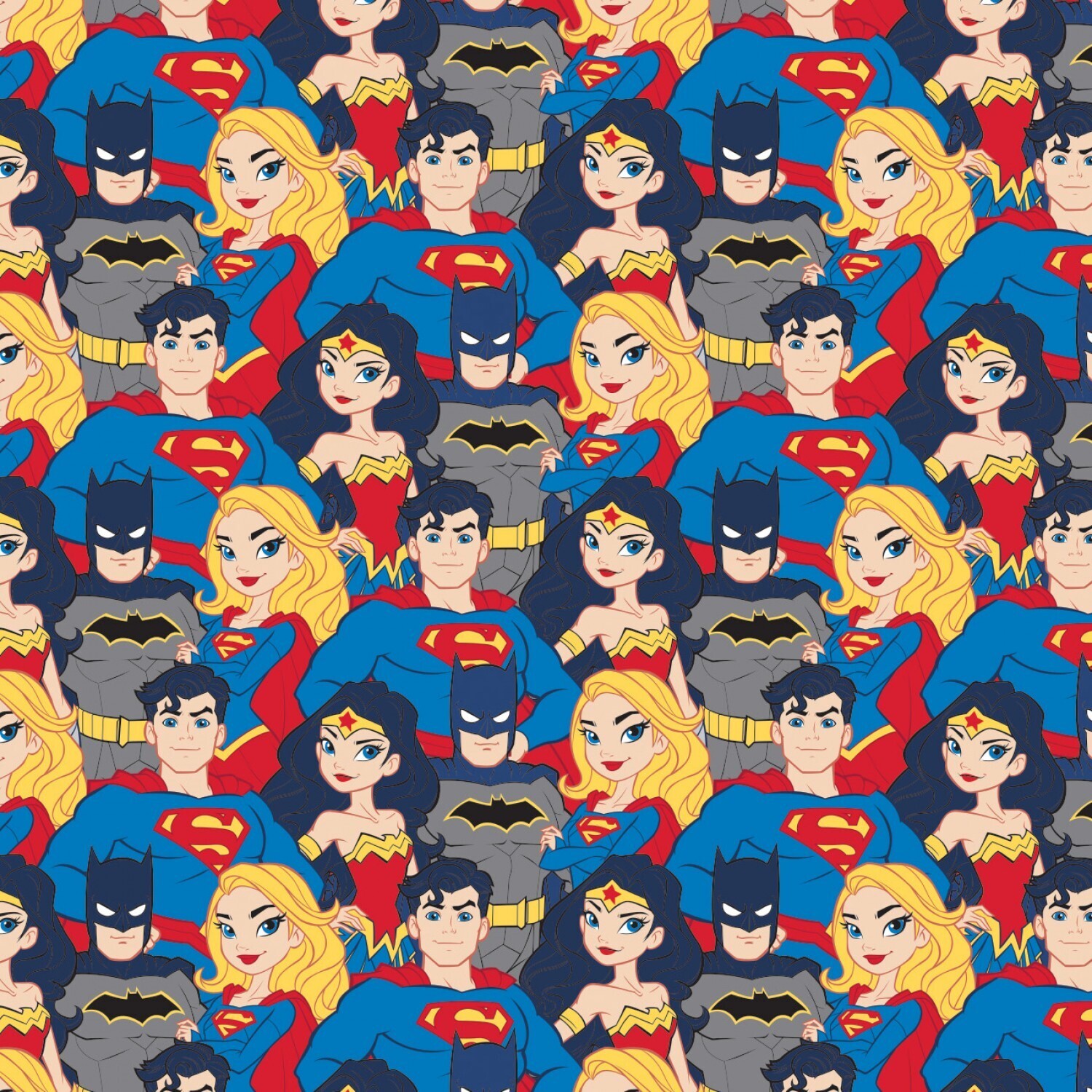 DC COMICS - Justice League Heroes - Cotton - By Metre