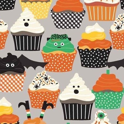 Cupcakes Halloween - Cotton - From 0.5 Metre