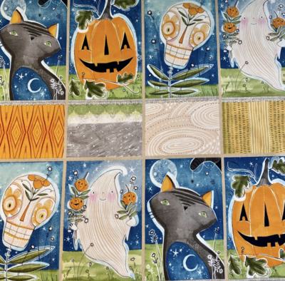 Spirit of Halloween by Cori Dantini - Cotton - Panel 62 cm x 110 cm