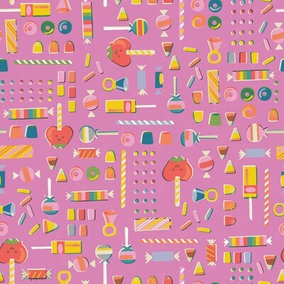 Candy Pink - Cotton - From 0.5 Metre
