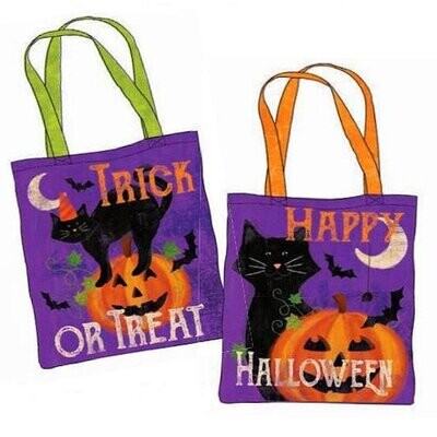 Halloween Trick or Treat Bag - Cotton - Panel Cut out & Sew
