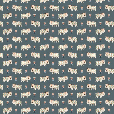 Nordic Bears - Cotton - REMNANT 175 CM X 110 CM