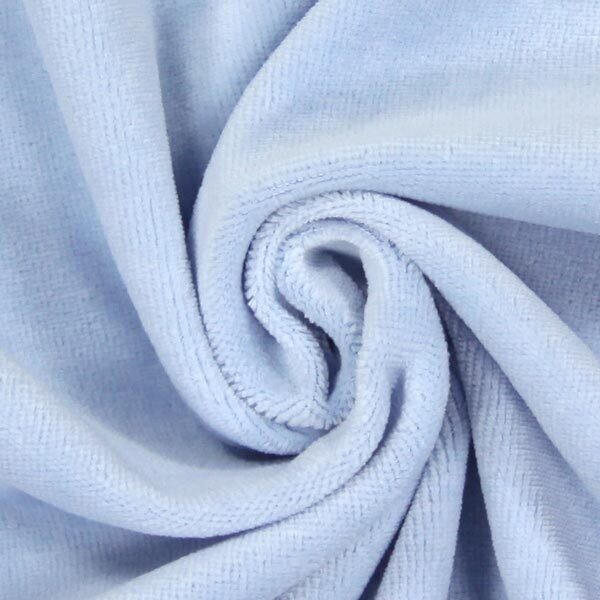Powder Blue - Velour - Oeko-Tex Standard 100 - From 0.5 Metre