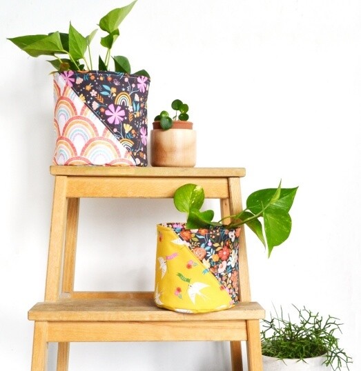 FREE DOWNLOAD PATTERN - Fabric Planters
