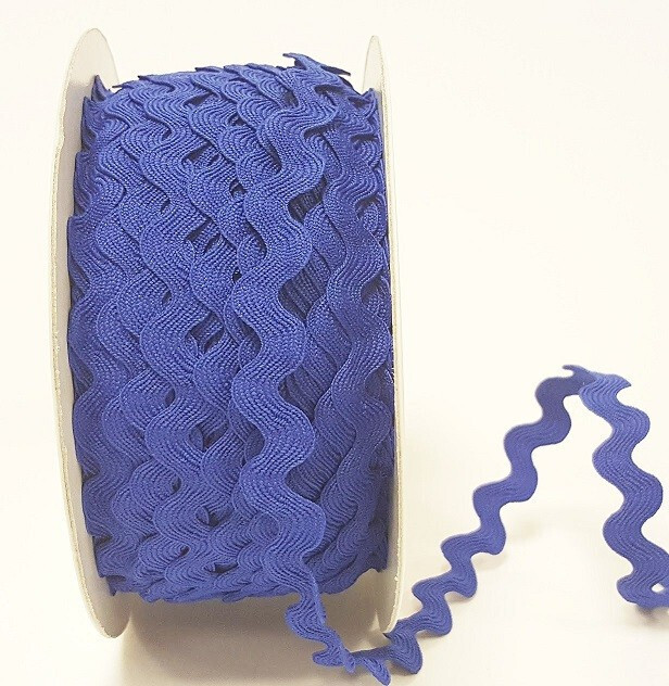 Ric Rac - Royal Blue - LARGE 13 mm - By Metre