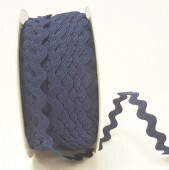 Ric Rac - Navy Blue - LARGE 13 mm - By Metre