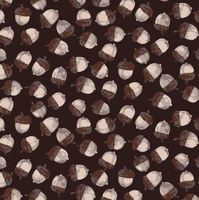 Acorns Brown - Martha Negley for Freespirit - Cotton - From 0.5 Metre