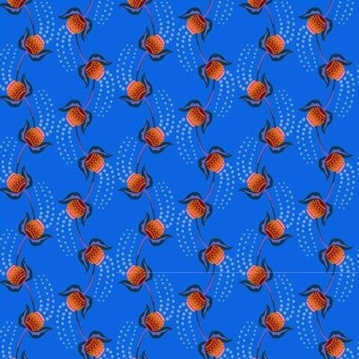 Flower Heads Blue - Anna Maria Horner - Cotton - From 0.5 Metre