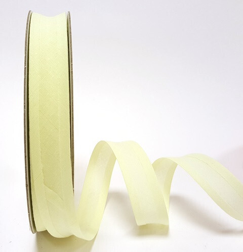 Pale Lemon Yellow - Bias Binding 25 mm - By Metre