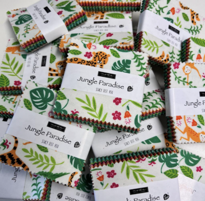 Jungle Paradise - Mini Charm Pack - Cotton - By Stacy Iest Hsu for Moda