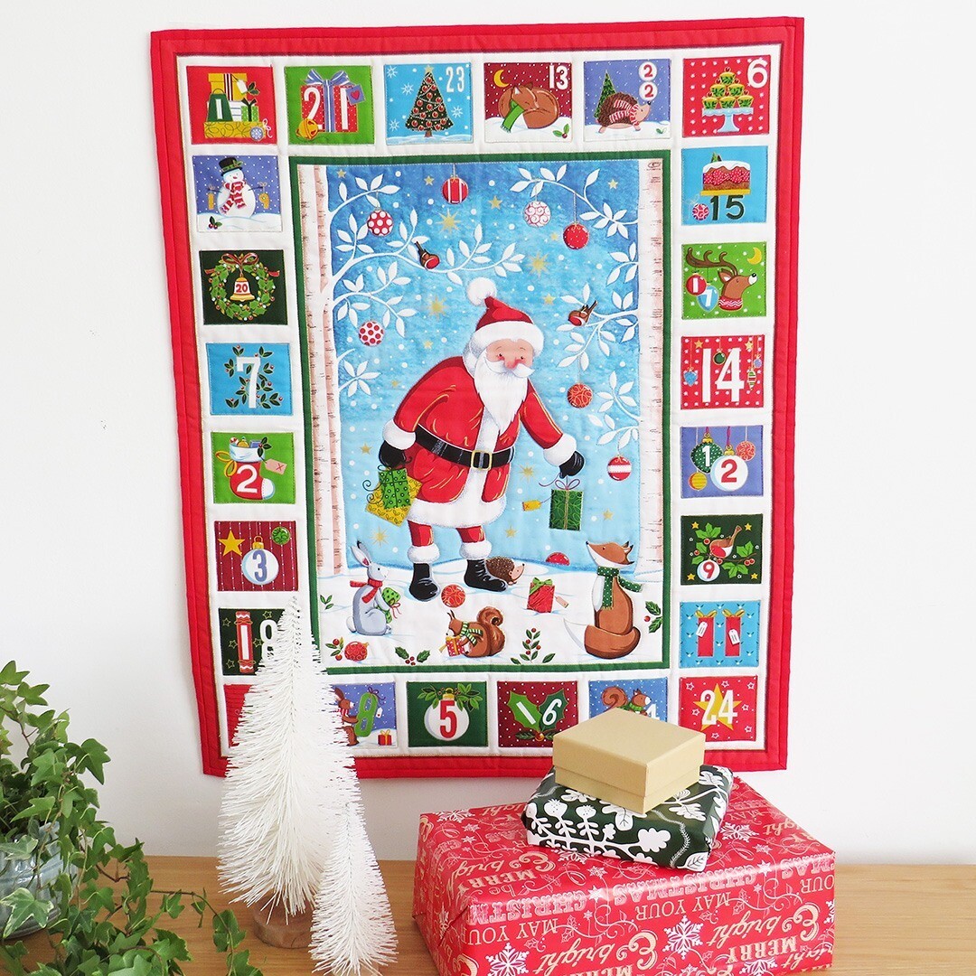 ADVENT CALENDAR - Merry Santa - Panel OR Kit