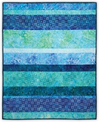 June Tailor - Quilt as you Go - Savvy Stripes Quilt - Pre-Printed WADDING