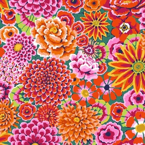 KAFFE FASSETT - Enchanted Red - Wide / Quilt Backing - 274 cm Wide - From 0.5 Metre
