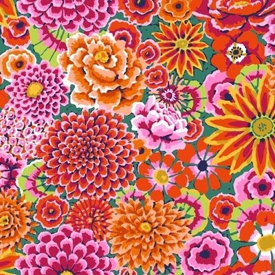 KAFFE FASSETT - Enchanted Red - Wide / Quilt Backing - 275 cm Wide - From 0.5 Metre