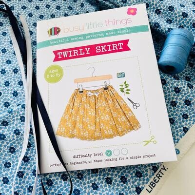 Liberty Twirly Skirt - DRESSMAKING KIT - Ages 2 - 8 Years