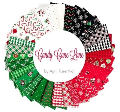 Candy Cane Lane - Cotton - Jelly Roll