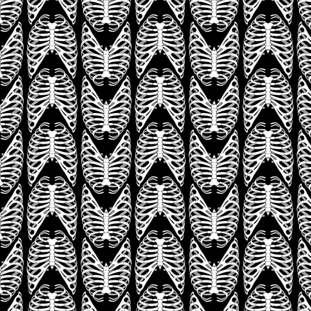 Rib Bones - Cotton - By Metre
