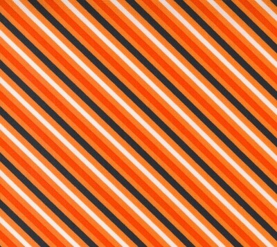 Halloween Stripe - Cotton - From 0.5 Metre
