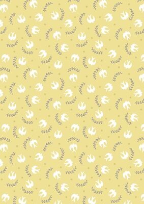 Swallows Yellow - Cotton - From 0.5 Metre