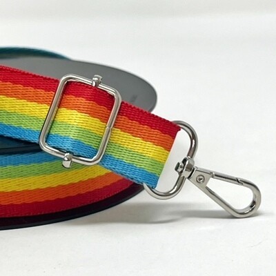 Bag Webbing - Rainbow Stripe - 25 mm - By Metre