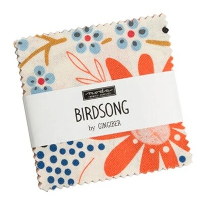 Birdsong - By Gingiber - Cotton - MINI Charm Squares