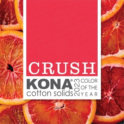 KONA Crush - Red - Colour of the Year 23 - Kona Cotton - From Fat Quarter