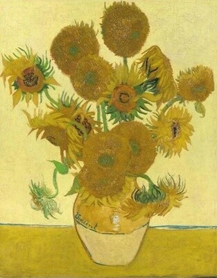 Sunflowers by Van Gogh - Quilting Panel - Cotton