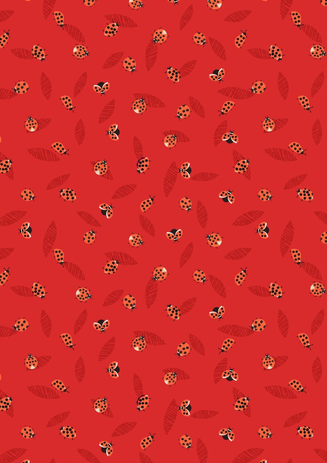 Ladybirds Red - Cotton - END BOLT 260 CM X 110 CM