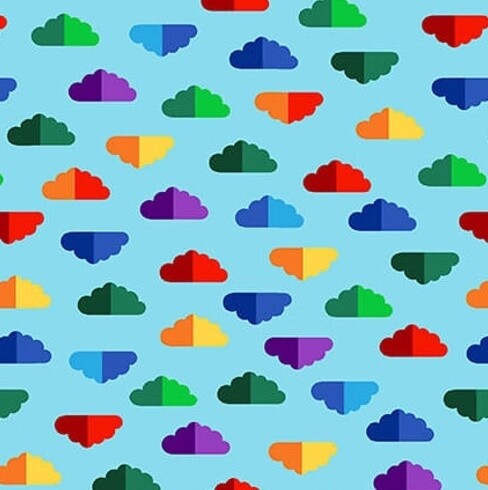 Clouds - Cotton - By Metre