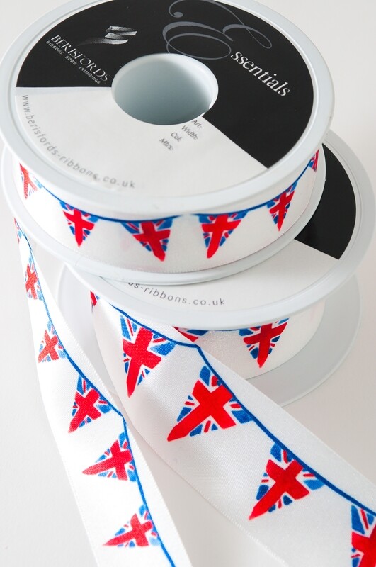 Union Jack Bunting - 35 mm Ribbon - 20 Metre Reel