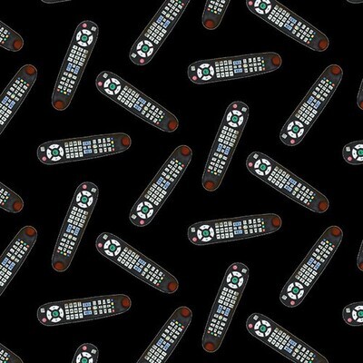 TV Remote Controls - Cotton - By Metre