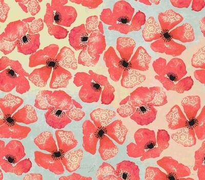 Poppy - Wide / Quilt Backing - 274 cm Wide - From 0.5 Metre
