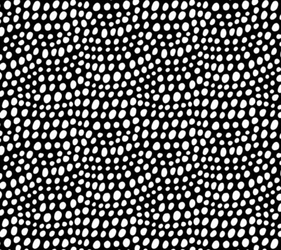 Spots White on Black - Cotton - From Fat Quarter
