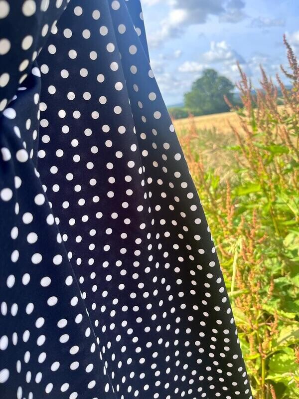 Spots Black - Jersey - Oeko-Tex Standard 100 - From 0.5 Metre
