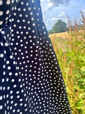 Spots Black - Jersey - Oeko-Tex Standard 100 - From 0.5 Metre