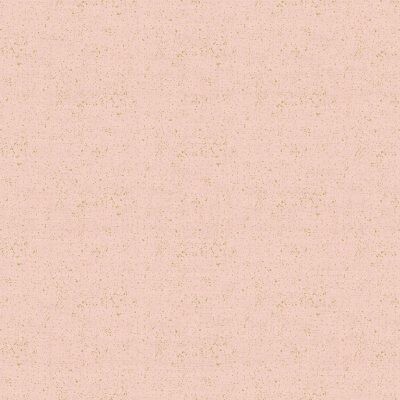 METALLIC Rose Pink Linen Texture - Cotton - END BOLT 85 cm x 110 cm