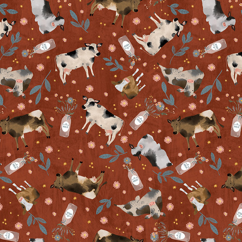 Cows - Cotton - By Metre