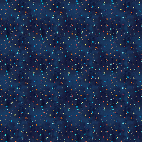 Space Planets Stars - Cotton - From Fat Quarter
