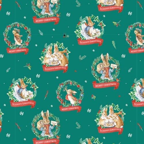 Peter Rabbit Christmas - Cotton - By Metre