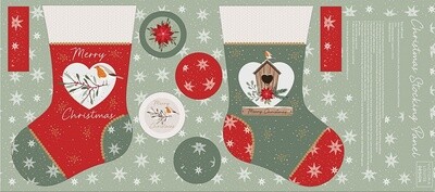 Christmas Stocking - Cotton - Panel