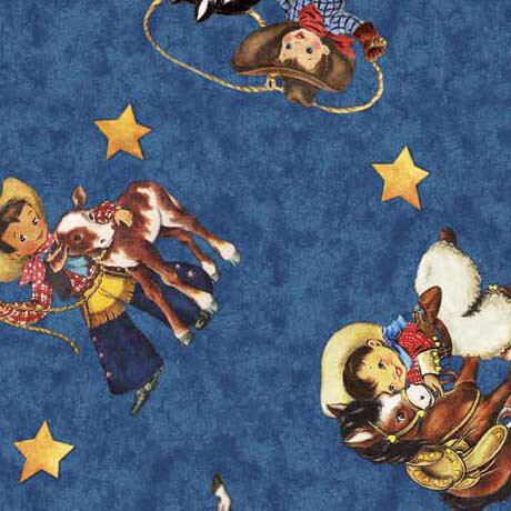 Cowboys Blue - Cotton - END BOLT 240 CM X 110 CM
