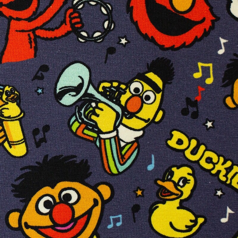 SESAME STREET &quot;Bert &amp; Ernie&quot; - Jersey Fabric - Oeko-Tex Standard 100 - From 0.5 Metre