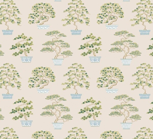 SANDERSON - Bonsai Trees - Cotton - From Fat Quarter