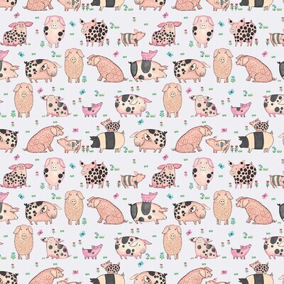 Pigs - Cotton - From Fat Quarter