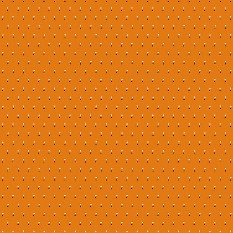 Orange Spots - Cotton -  REMNANT 130 CM X 110 CM