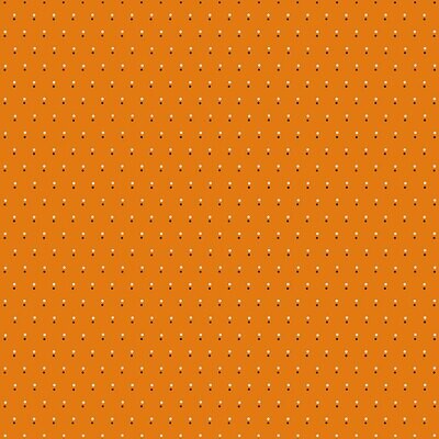 Orange Spots - Cotton -  REMNANT 130 CM X 110 CM