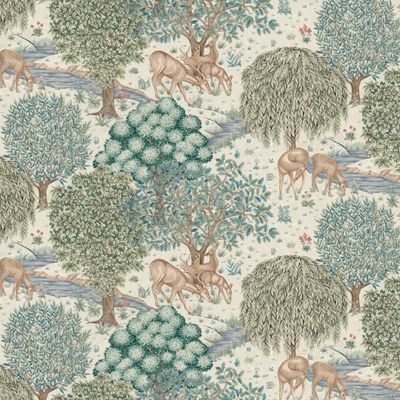 WILLIAM MORRIS - The Brook Cream - Cotswold Holiday Collection - Cotton - By Metre